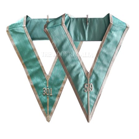 Irish Officer collar with Lodge Number #3