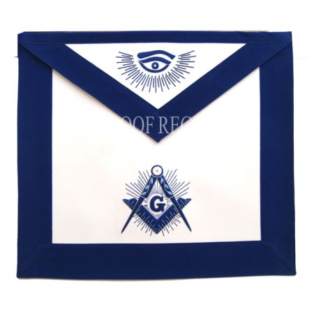 Blue Lodge Master Mason Apron with Rays