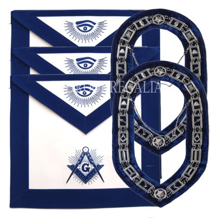 Blue Lodge Master Mason Apron with Rays #4