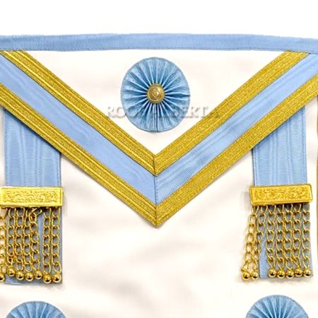 Traditional Quality lambskin Leather Centennial Master Mason Apron #3