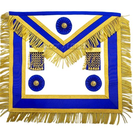 Traditional Quality Master Master Apron Royal Blue with Fringe