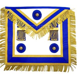 Traditional Quality Master Master Apron Royal Blue with Fringe