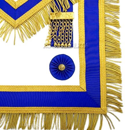 Traditional Quality Master Master Apron Royal Blue with Fringe #2