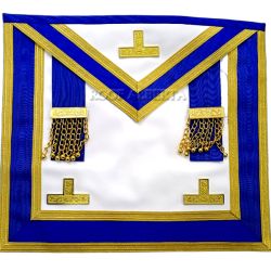 Traditional Quality Lambskin Leather Centennial PM Apron Royal Blue