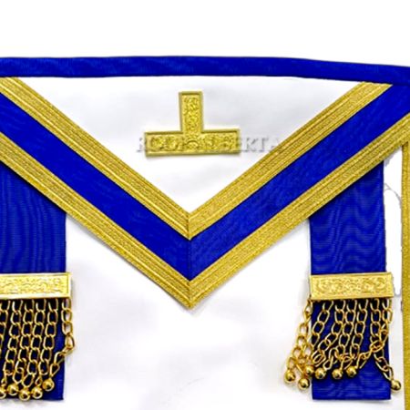 Traditional Quality Lambskin Leather Centennial PM Apron Royal Blue #3
