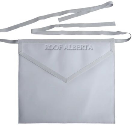 Entered Apprentice White Lambskin Presentation Apron 12 x 12 in rope belt