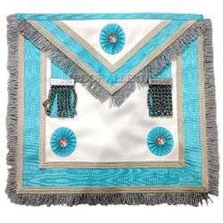 Traditional Quality Lambskin Leather Silver MM Apron with Fringe