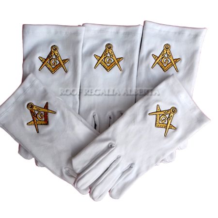 Masonic Cotton gloves