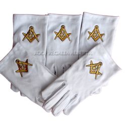 Masonic Cotton gloves