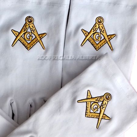 Masonic Cotton gloves #2