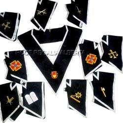 Scottish rite 30 degree officer collar