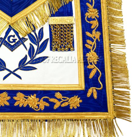 Master Mason Apron Blue Gold #3