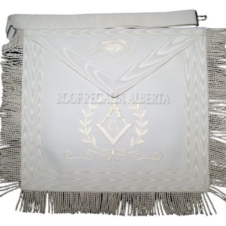 Master Mason Apron White