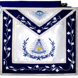 Past Master Apron blue velvet