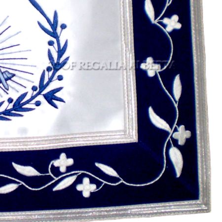 Past Master Apron blue velvet #4