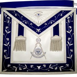 Past Master Apron bullion wire Embroidered