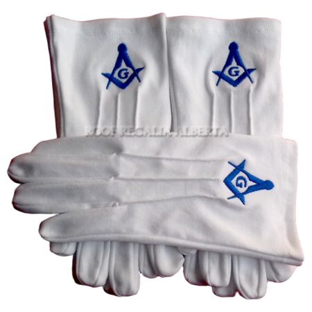 Masonic Master Mason Gloves