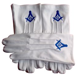 Masonic Master Mason Gloves